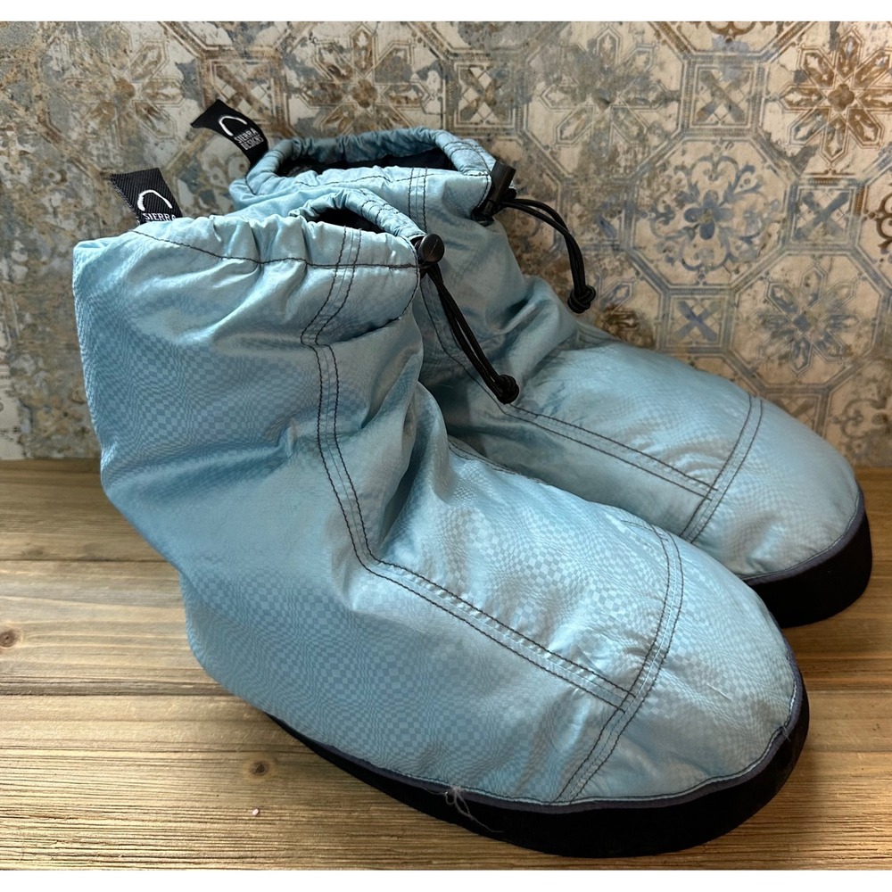 Sierra Designs Duck Down Booties Insulated Camp Slippers Comfort Women's L / 9